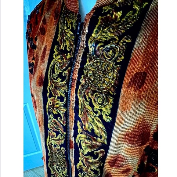 Bead-embellished animal print comfy jacket-⭐️on Fall 2024 fashion season catwalk - Picture 13 of 16